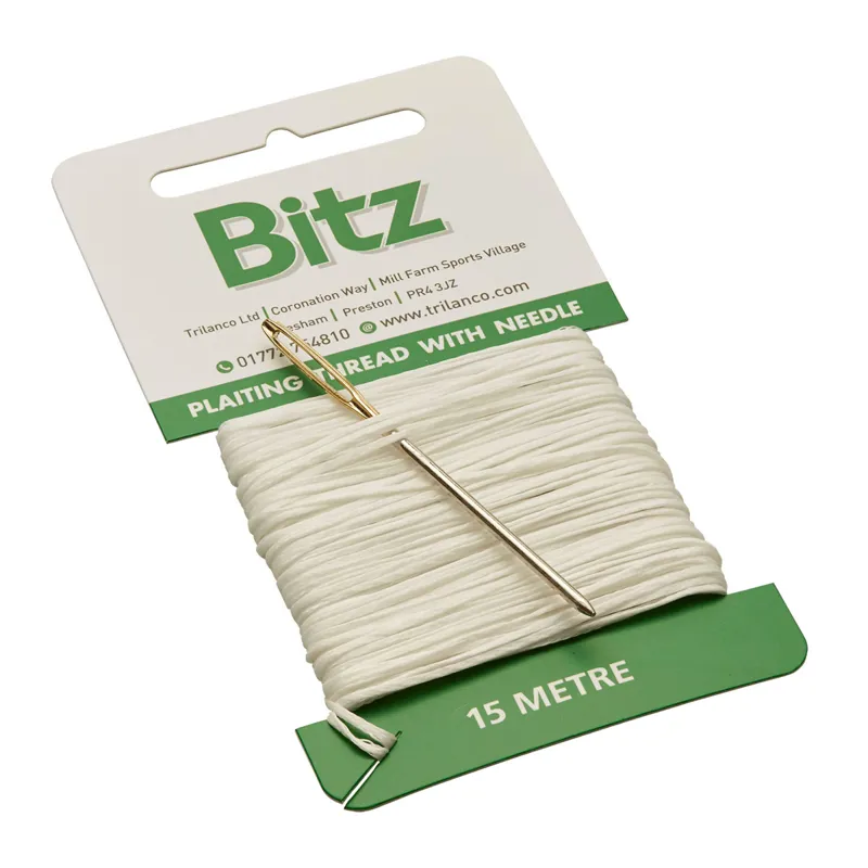 Bitz Plaiting Card with Needle White - 15m